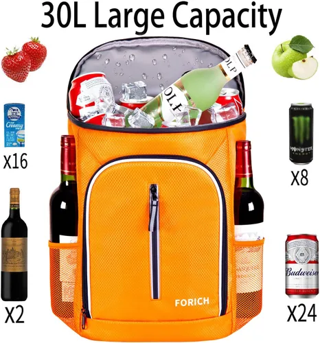 Miniatura 3 de FORICH - Mochila térmica suave, con aislamiento impermeable, a prueba de fugas, mochila portátil de tamaño pequeño para trabajar, almuerzo, viajes
