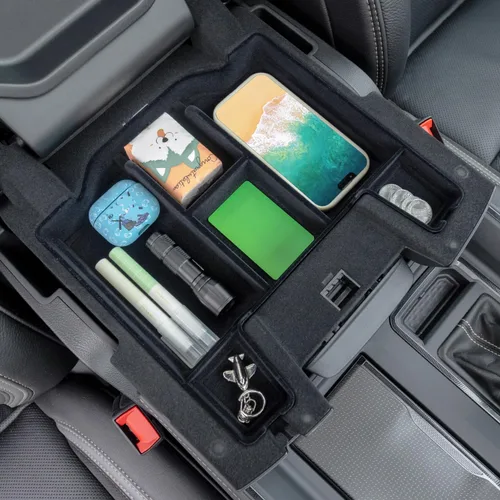 Miniatura 8 de PIMCAR Organizador de Consola Central Mejorado con Forro de Flocado Interior Compatible con Dodge RAM 1500 2500 3500 2019-2025 2026