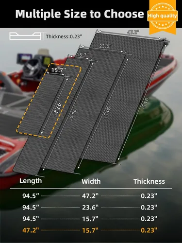 Miniatura 6 de FOCEAN Boat Flooring - EVA Foam Sea Boat Decking Small Diamond Marine Deck Mats for Bass Boats Pontoon Boats Jon Boats RV Yacht Kayak Floor