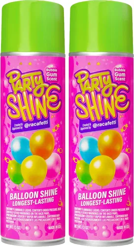 Miniatura 12 de Shiny Fiesta Party Shine Balloon Shine Spray, Spray de Silicona para Globos de Látex, Spray de Brillo para Globos, Impermeable, Sin Fragancia y Sin