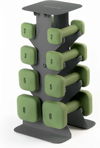 Miniatura 14 de WeGym SafeGrip Square Dumbbells with Anti Slip Handles, Aesthetic Free Weights for Home Workouts, Stable Design Prevents Rolling during Floor