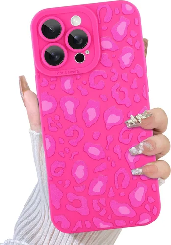 Miniatura 23 de TEAUGHT Compatible con iPhone 11 Funda con patrón lindo estampado de leopardo negro guepardo + protector de pantalla a prueba de golpes, funda