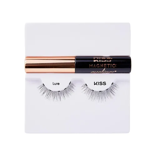 Miniatura 4 de KISS Pestañas postizas magnéticas y delineador de ojos, 'Lure', 12mm, fáciles de aplicar, reutilizables, sin pegamento, tecnología Flexiband, punta