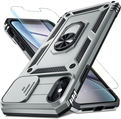 Miniatura 92 de Janmitta - Funda para iPhone 14 Pro con cubierta deslizante para lente de cámara incorporada + protector de pantalla, funda de cuerpo completo