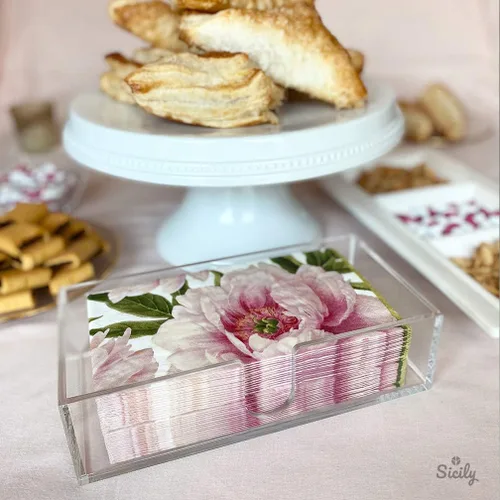 Miniatura 6 de Sicily Servilletero de acrílico (5mm) Dispensador de toallas de papel multidobladas (9.87"An x 4.75"Pr x 2.75"Al) Soporte de toallas de mano