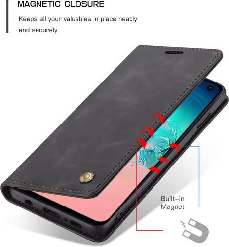 Miniatura 3 de Funda de cuero estilo cartera vintage para Samsung S