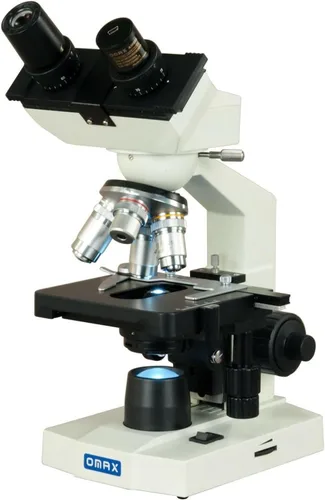 Miniatura 2 de OMAX Cámara USB con microscopio binocular digital LED 40-2500X + diapositivas en blanco + cubiertas + papel de lente