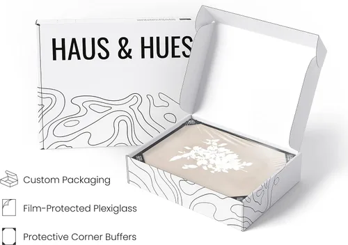 Miniatura 4 de HAUS AND HUES Arte floral para pared, juego de 4 pósteres de plantas para pared, impresiones botánicas vintage, cuadros de flores para estética