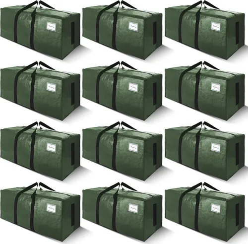 Miniatura 19 de SWEET DOLPHIN Paquete de 8 bolsas de mudanza resistentes de 200 libras con asas envolventes, bolsas de almacenamiento extra grandes para ahorrar