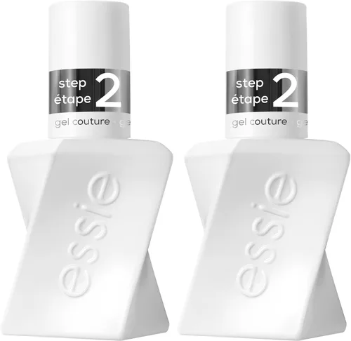 essie Gel Couture - Capa superior con acabado de grado platino, 0.46 onzas (el embalaje puede variar) (paquete de 2)