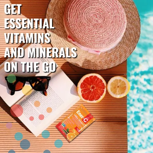 Miniatura 6 de Ener-C Mezcla de bebida multivitamínica de naranja, 1000 mg de vitamina C, sin OMG, vegana, polvo de jugo de fruta real, apoyo inmunológico natural
