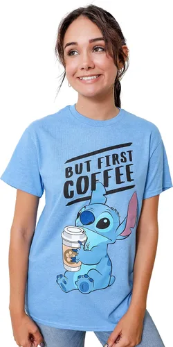 Miniatura 2 de Disney Lilo and Stitch Coffee First - Camiseta para adultos