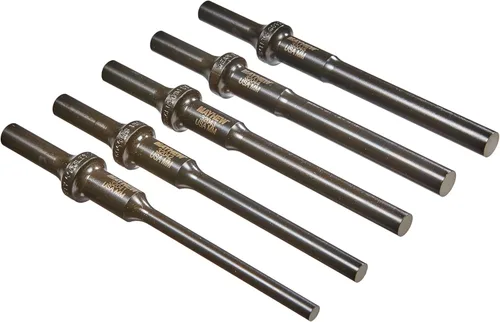 Miniatura 2 de Mayhew Tools 32040 Juego de punzones neumáticos, 5 piezas, acabado de óxido negro