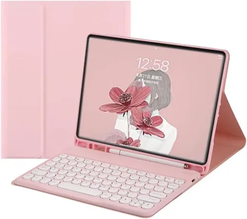 Miniatura 15 de Funda de teclado para iPad Air de 13 pulgadas (M4-2026, M3-2025, M2-2024)/Pro de 12.9 pulgadas (6ª, 5ª, 4ª generación, 3ª generación), funda de Azul