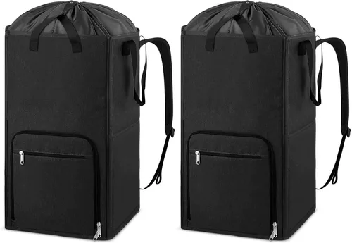 Miniatura 11 de Bukere - Mochila para lavandería, extra grande, 2 en 1, cesta de lavandería para estudiantes universitarios, artículos esenciales para el Negro
