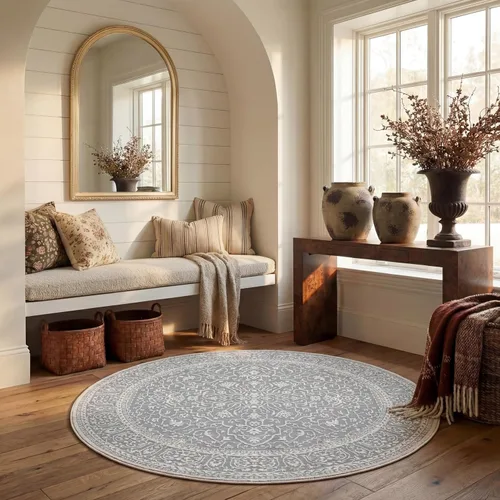 Miniatura 70 de SAFAVIEH Alfombra 10x14 - Colección Reflection - Grande - Beige y Crema, Sin Desprendimiento y Fácil Limpieza, Ideal para Sala de Estar, Dormitorio