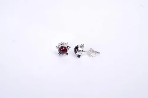 Miniatura 55 de Round Gemstone Stud Design 2