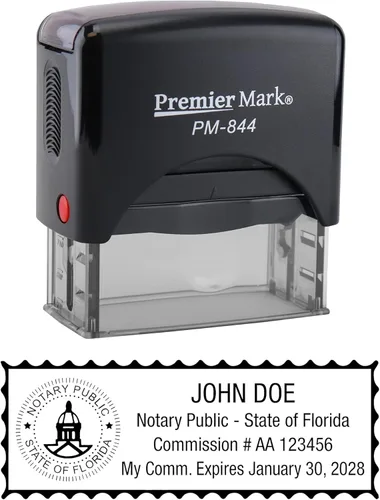 Sello notario autoentintado para los 50 estados - Cumple con las especificaciones estatales (Florida)