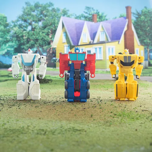 Miniatura 9 de Transformers Toys EarthSpark - Figura de acción de Optimus Prime de 1 paso de 1 paso, juguete robot para edades de 6 años en adelante