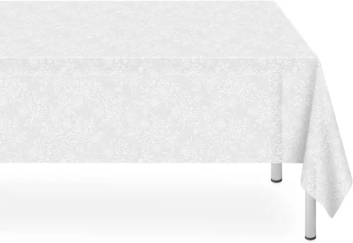 Miniatura 74 de Paquete de 6 manteles de plástico desechables azules y blancos a cuadros, manteles de plástico azules para fiestas, 54 x 108 pulgadas impermeables