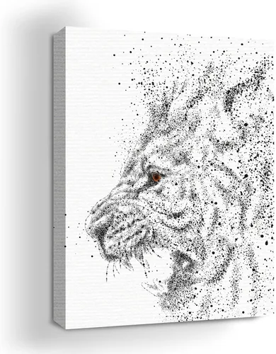 Miniatura 22 de Mavis Print - Lienzo decorativo para pared con diseño de conejo/conejo, 36 x 36 pulgadas, decoración de pared de animales impresos en HD y marco