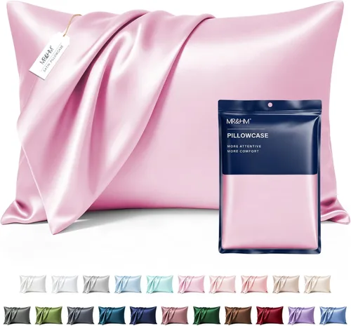 Miniatura 16 de MR&HM - Funda de almohada de satén 16- verde floral