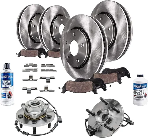 Miniatura 15 de Detroit Axle - Rotores de freno para Ford Mustang 2015 2016 2017 2018 2019 2020 2021 2022 2023 Rotores de freno de disco 2016 2017 2018 2019