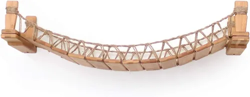 Miniatura 10 de Catastrophic Creations Puente para gatos de 50 pulgadas montado en la pared para gatos y sala de estar, juguete ideal para escalar y alternativa al
