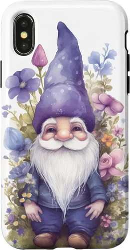 Miniatura 5 de Funda para iPhone 12/12 Pro Cute Purple Aesthetic Anemones Flower Pattern Lavender Gnomo