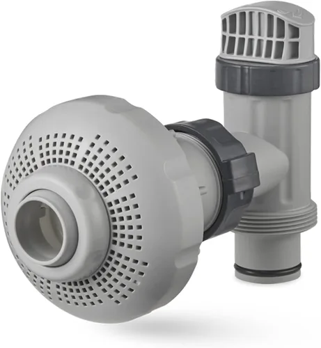 Miniatura 5 de Intex 26005E - Kit de piezas de chorro de agua de aire de entrada de piscina sobre el suelo con válvula de émbolo, conector de colador, boquilla