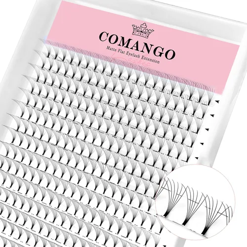 Miniatura 13 de CoMango Extensiones de pestañas postizas en abanico 10D 3D 4D 5D 6D 0.07/0.004 in C/D 0.315-0.591 in, mezcla-0.315-0.591 in, abanicos de pestañas