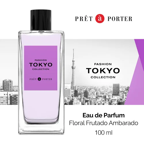 Miniatura 3 de Pret à Porter City Collection Tokyo Eau de Parfum 3.4 fl oz (Paquete de 1), Notas de Flor de Cerezo, Peonía y Ámbar, Fragancia para Mujer, De Larga