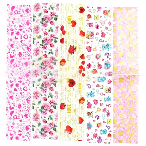 Miniatura 6 de Calcomanías de arte de uñas para el día de San Valentín, calcomanías de transferencia de arte de uñas, suministros de uñas, labios rosas, corazón