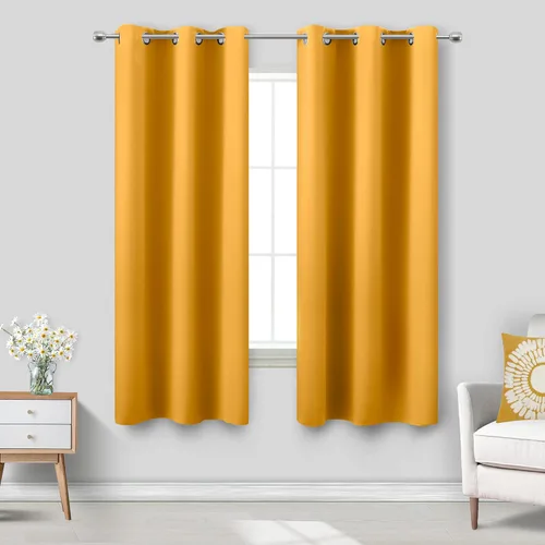 Miniatura 140 de Cortinas opacas de 72 pulgadas extra anchas para dormitorio, puerta corrediza de vidrio y patio, 2 paneles con ojales para oscurecer ventana grande