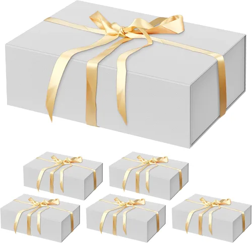 Miniatura 13 de HavrePac Paquete de 4 Cajas de Regalo Grandes 35x23x11 cm Cajas de Regalo de Lujo con Tapas, Caja de Regalo con Cierre Magnético para Empaquetado