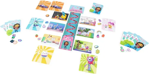 Miniatura 5 de Spin Master Games Gabby's Dollhouse Match-ical Juego a juego con cartas y figura de CatRat, en el popular diseño de la serie preescolar de casa