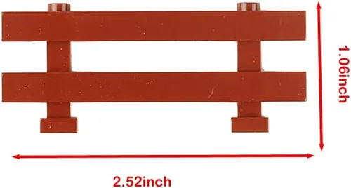 Miniatura 2 de Juego de 50 piezas de bloques de construcción para cerca, accesorios de ciudad, accesorios de decoración de la casa, juego de ladrillos