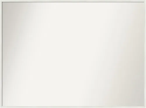Miniatura 125 de Amanti Art Espejo de baño blanco para sobre el fregadero, 32 x 45 pulgadas, espejo de tocador rectangular blanco esbelto, marco de madera moderno