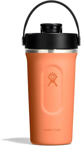 Miniatura 9 de Hydro Flask Botella agitadora – Botella de gimnasio de acero inoxidable aislada para preentrenamiento y proteína 24 onzas Agave Verde