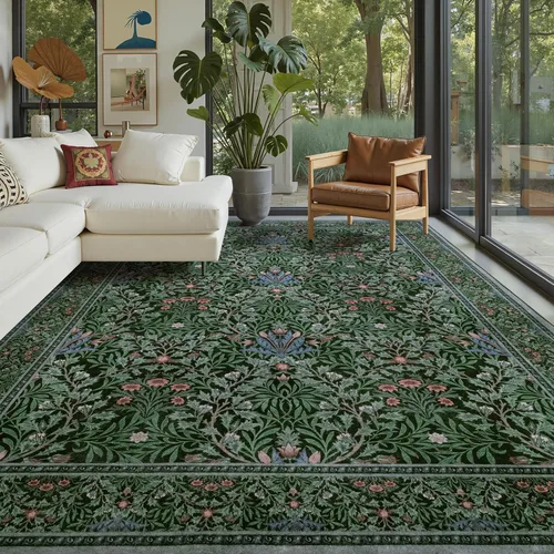 Miniatura 32 de Alfombras lavables con estampado de insectos 5x7, alfombras suaves para sala de estar, alfombra ultradelgada antideslizante moderna para dormitorio