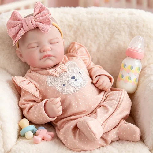 Miniatura 4 de Milidool Muñecas de bebé Reborn, 20 pulgadas, vinilo suave, realista, muñeca de bebé recién nacida, accesorios de muñecas de bebé realistas con caja