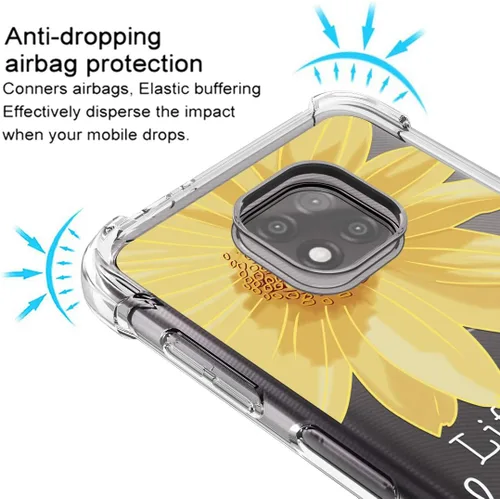 Miniatura 5 de Osophter Funda para Moto G Power 2021, diseño floral floral para niñas y mujeres, absorción de golpes, flexible de goma TPU para Motorola G Power