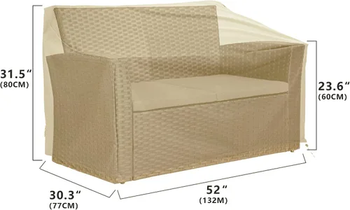 Miniatura 5 de Fundas para Muebles de Patio, Funda para Muebles de Exterior Impermeable, Fundas de Juego de Muebles de Patio para Juego de Conversación al Aire