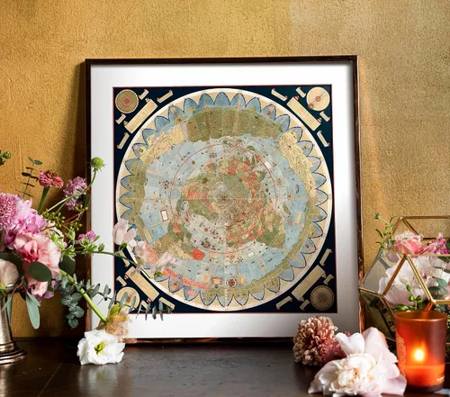 Miniatura 4 de 1587 Urbano Monte - Mapa del mundo para pared, póster plano sin marco, modelo de globo terráqueo, mapa histórico, cartófilos, regalos para amantes