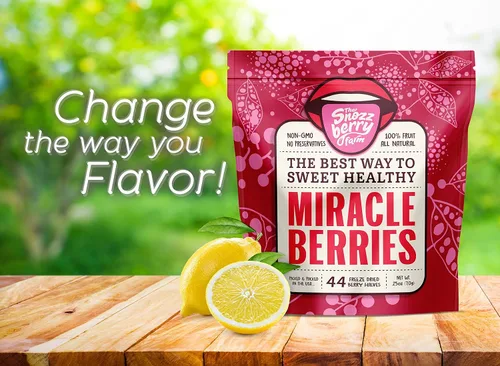 Miniatura 3 de Miracle Berries de Snozzberry Farm 44 mitades de bayas Liofilizadas, cultivadas en los Estados Unidos Se vuelven agridulces Mejor valor
