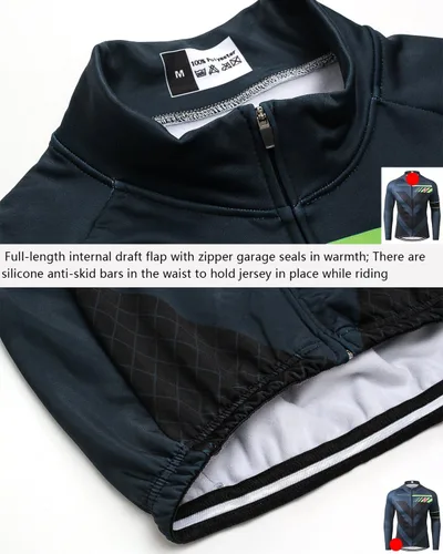 Miniatura 4 de MR Strgao - Chaqueta térmica de invierno para hombre, a prueba de viento, manga larga, para ciclismo