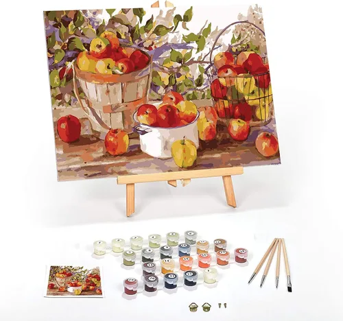 Miniatura 34 de Ledgebay Kit de Pintura por Números DIY para Adultos con Lienzo Enmarcado, de Principiante a Avanzado, los Kits Incluyen Juego de Pintura Acrílica
