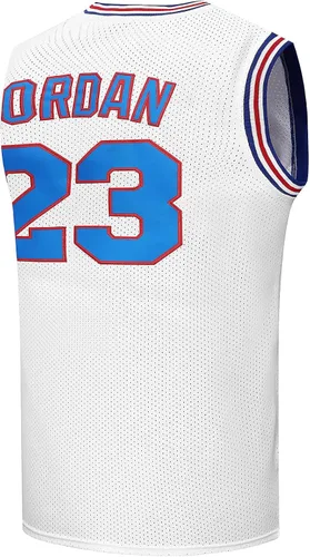 Camiseta de baloncesto para hombre #23 camisetas de película espacial de los años 90 para Halloween, hip hop, ropa de fiesta, camisas deportivas