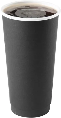 Miniatura 17 de Restaurantware Tazas de café de papel de 4 onzas, 25 tazas de papel desechables de doble pared, a prueba de fugas, reciclables, tazas calientes