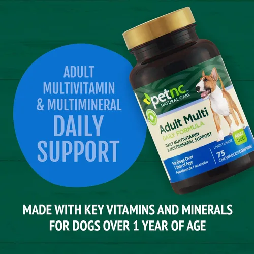 Miniatura 4 de Petnc - Multimasticables para adultos (75 unidades), soporte diario multivitamínico y multimineral para perros, incluye zinc, magnesio y más, apoya